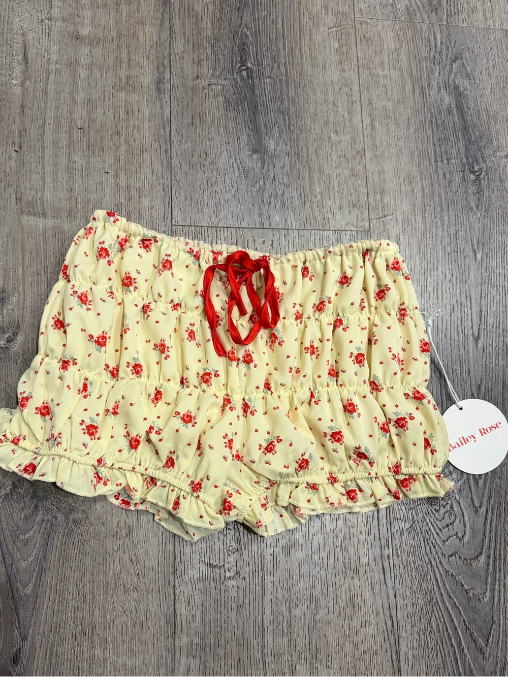 New Bailey Rose Yellow Floral Bloomers  Mini shorts
